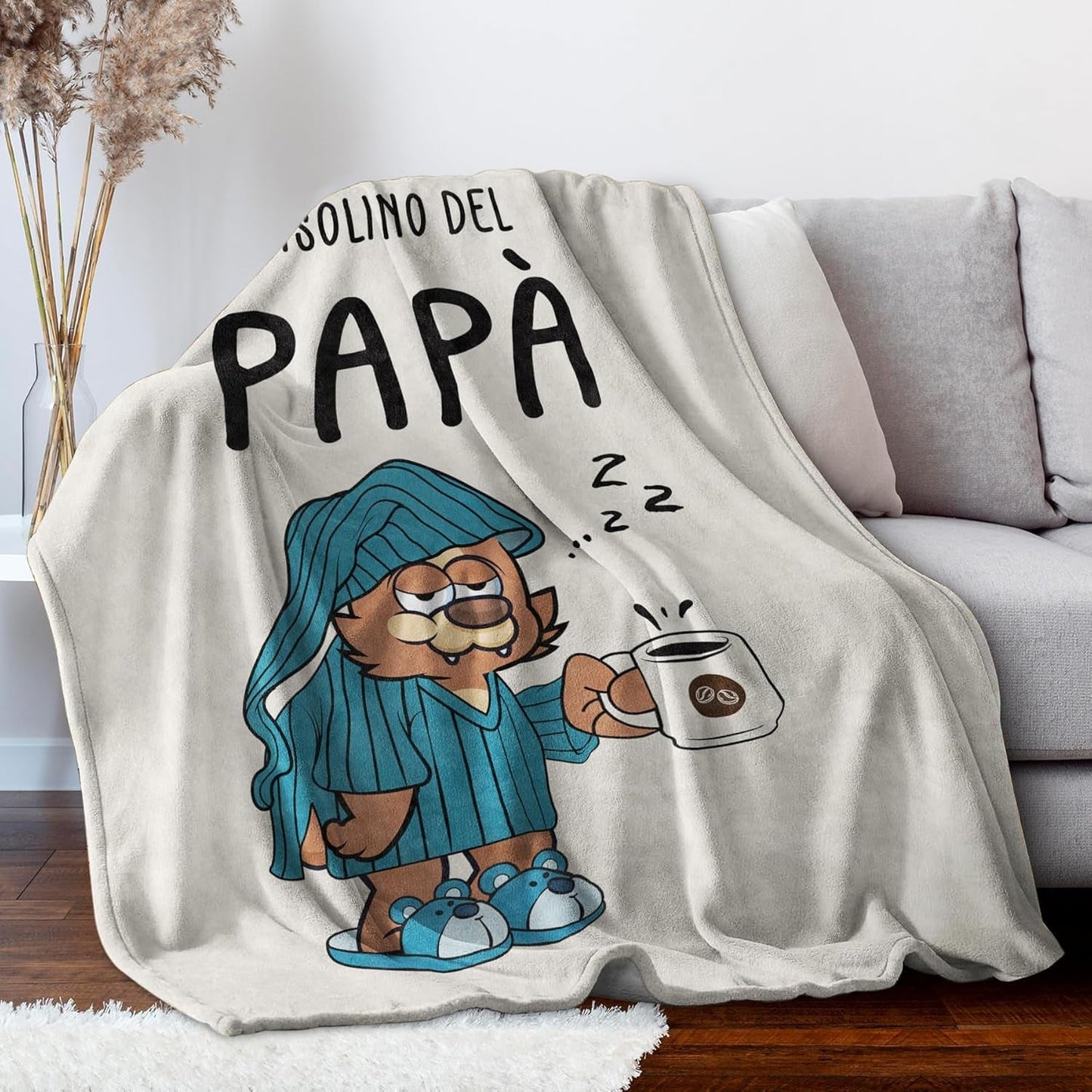 Musaecoin papa cadeau, papa verjaardagscadeau, cadeau-ideeën voor papa, cadeaus voor papa, 50-60 inch flanellen deken, kerstcadeau voor papa, vaderdagcadeau Bedden en dekens musaecoin