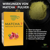 ® Ceremonial Matcha Powder X Granaatappel 100G [Ondersteunt gewichtsverlies en stofwisseling] - Groene thee voor een actieve en gezonde levensstijl - Groene thee zonder toevoegingen (puur en natuurlijk)