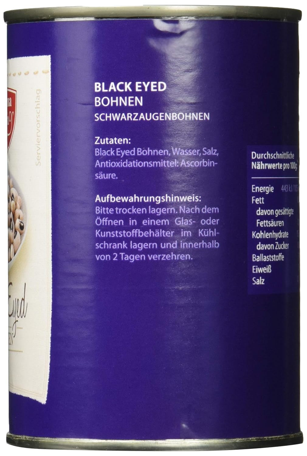 Black Eyed Beans, 12 stuks (12 x 425 ml)