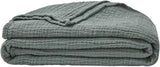 ESSIX Plaid, Monocolor, Gemaakt van katoengaas, Jazzy, 130 X 170 Cm Dekbedden en dekbedden Naty Shop Sage