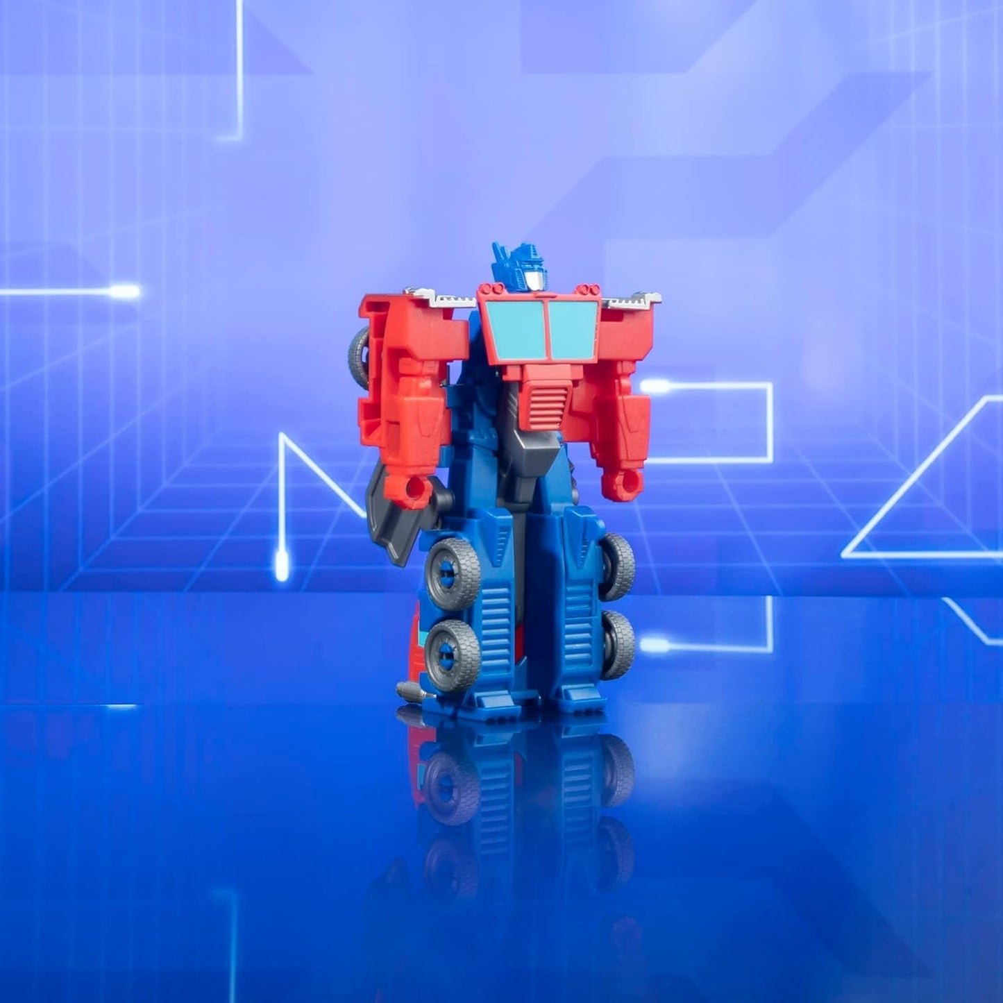 Transformers Earthspark 1-Step Flip Changer Optimus Prime-actiefiguur (10 cm) Robotspeelgoed Actiefiguren vanaf 6 jaar Naty Shop