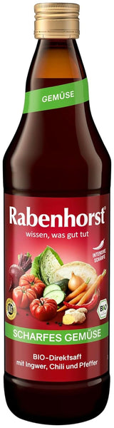 RABENHORST (6 x 700 ml) - Hoogwaardig groentesap van diverse groenten met een intens pittige smaak Alcoholvrije dranken Naty Shop