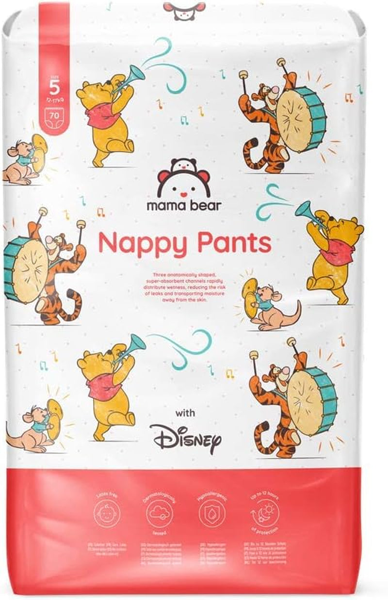 Amazon-merk: Mama Bear Disney-luiers, maat 5 (12-17 kg) - maanddoos, wit, 140 stuks (2 verpakkingen van 70)