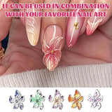50 stuks 3D Blume Nail Charms Set, Bunte Nageldesign Zubehör, Nägel Charms en Nagel Art Charms, Perfect voor Nailart, Nageldecoratie en DIY Nageldesign