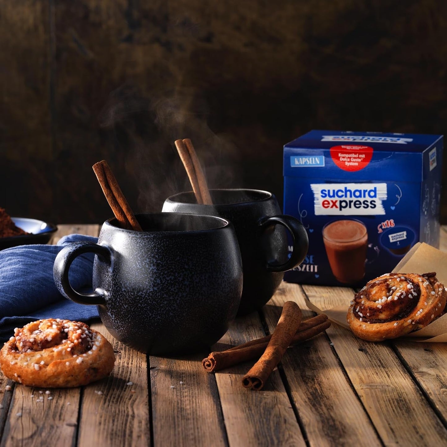 Suchard Express Kakao-capsules voor Dolce Gusto, 3x 16 capsules, compatibel met Nescafé Dolce Gusto-machine, Cremige Trinkschokolade