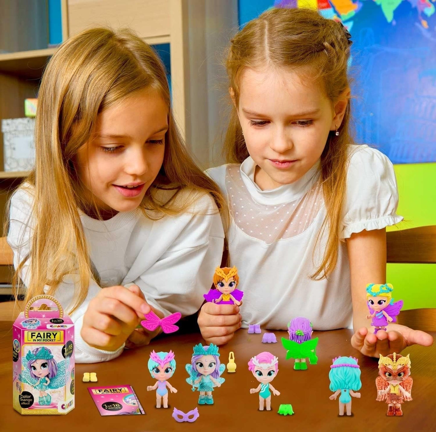 CRAZE Fee in mijn zak | Feeënpop met vleugels, verzamelbaar sprookjesspeelgoed met speciale effecten zoals glitter, glow in the dark en kleurverandering Dolls Naty Shop