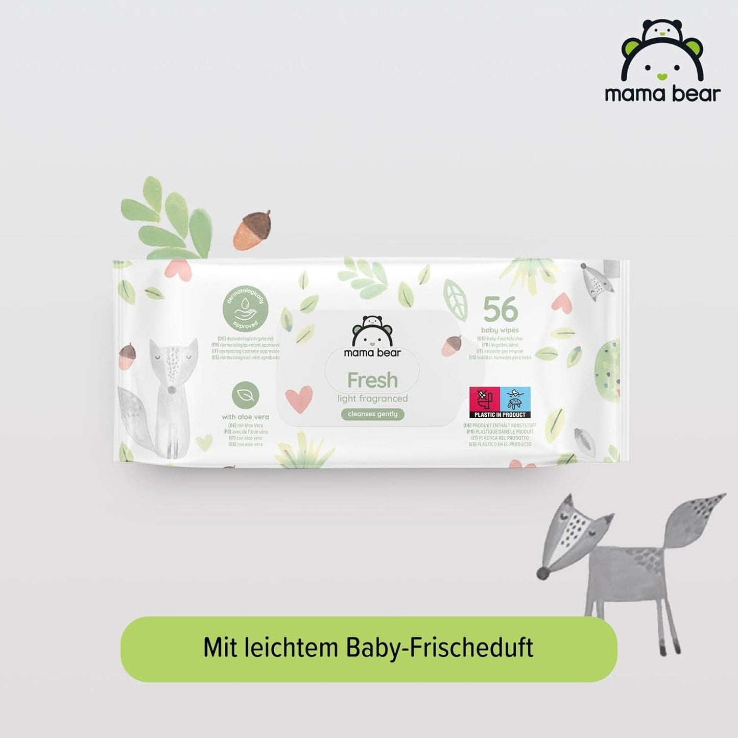 Verse Babydoekjes met Aloë Vera Mama Bear Naty Shop