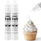Gelvoedselkleuring - HXDZFX 2×30ml, suikervrije voedselkleuring, sterk geconcentreerd, voor het versieren van taarten, witte fondant, bitterkoekjes, koekjes, bakken, paaseieren, slijm (druivenpaars)
