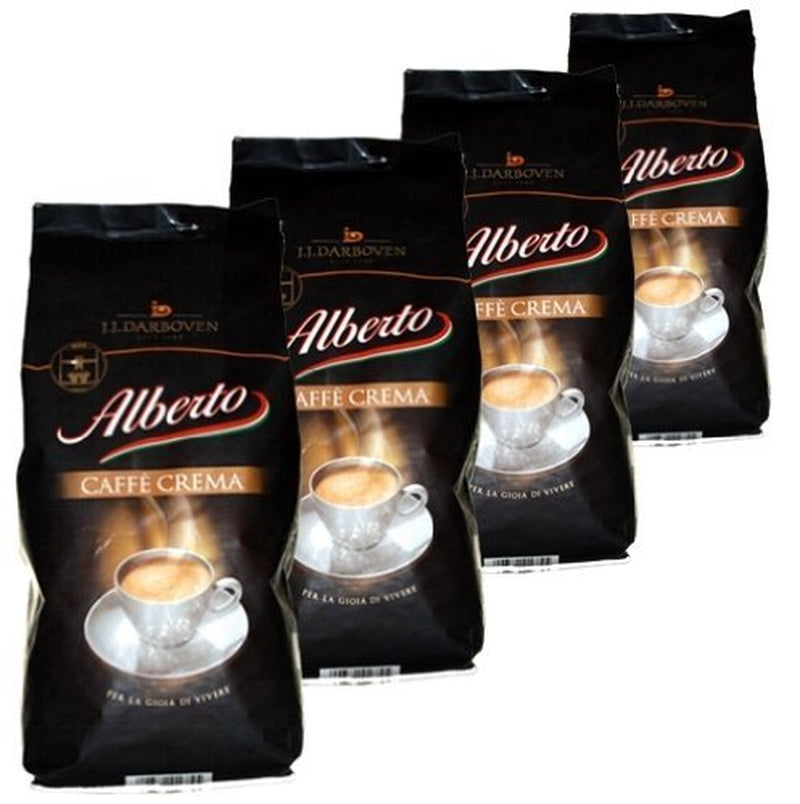 Alberto Crema koffiebonen, 1 kg, verpakking van 4 (4 x 1 kg)