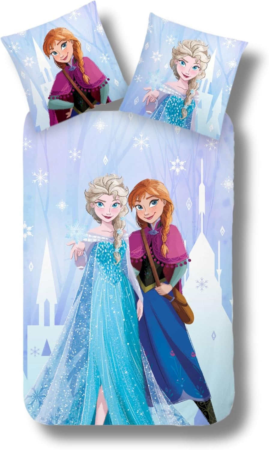 Kinderbeddengoed voor meisjes en jongens cartoon 100% katoen Beddengoed - kinderen Naty Shop Anna Elsa