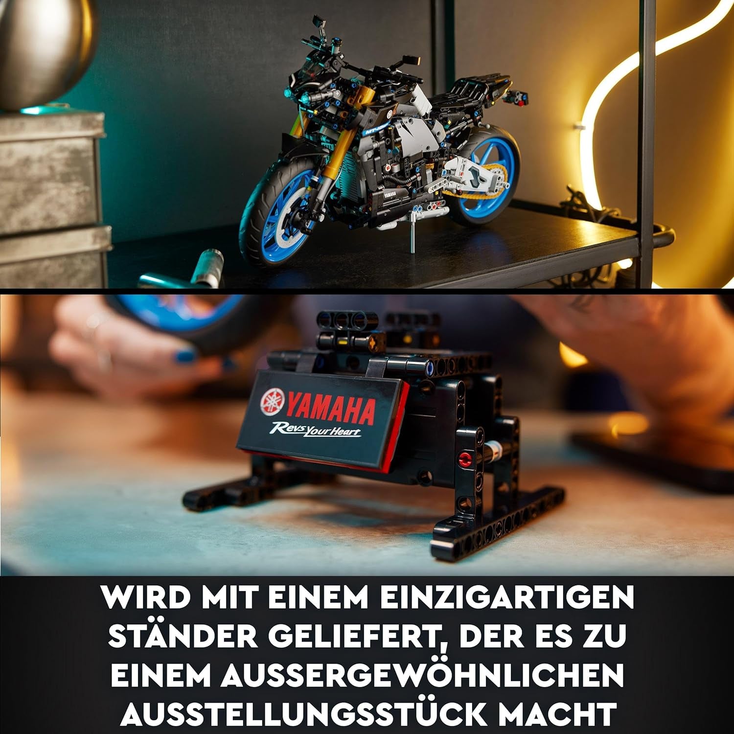 LEGO 42159 Technic Yamaha MT-10 SP motorfietsmodel voor volwassenen, authentiek voertuigmodel met 4 cilindermotor, functionele besturing en AR-app, cadeau voor mannen en vrouwen Bouwpakketten