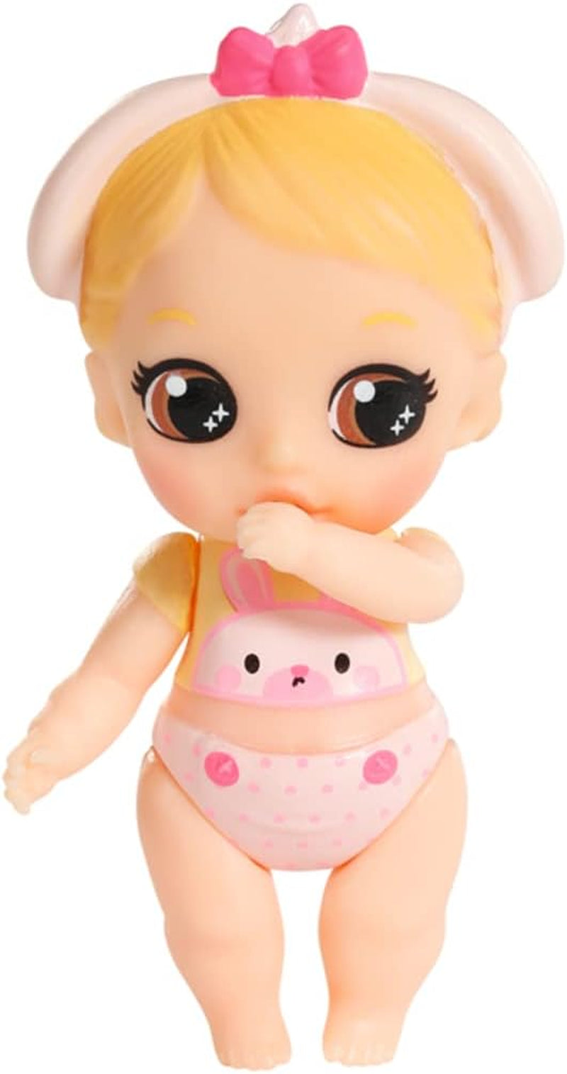 BABY born 904763 Baby Surprise Bus - roze minipoppenspeelgoedbus met 2 exclusieve poppen, drievoudige kinderwagen, schommel, carrousel, glijbaan en drievoudige schommel.