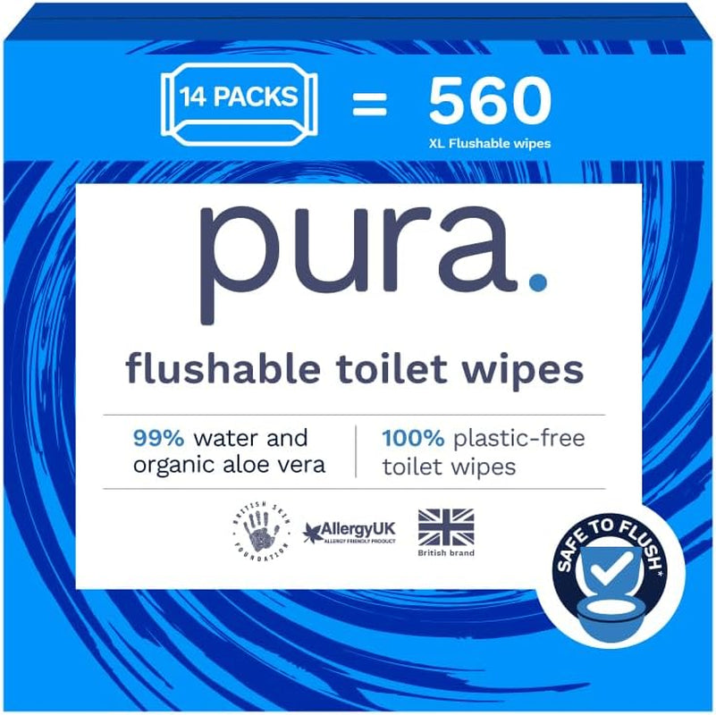 Eco-vriendelijke wegwerpdoekjes 560 doekjes (14 x 40 doekjes) Maandverpakking 100% plasticvrij 99% watergevoelige verzorging Vochtige doekjes Fijn tot doorspoelen Gecertificeerd biologisch afbreekbaar Veganistisch