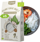 Elf-Family 270g x6er doos (12 stuks) Bio Konjak Nudeln Ultra Low Carb Shirataki Nudeln Veganistisch Glutenvrij-Instant Nudeln ohne kohlenhydrate/Keto/Kalorienarme/Fettfrei/Zuckerfrei -Spaghetti MHD: 12/11/2026