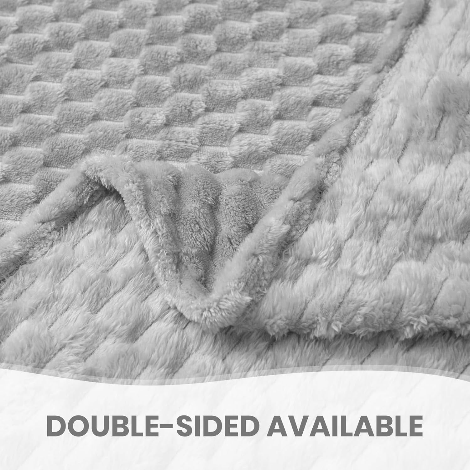 Good Nite Comfortdeken Pluizige deken 150 x 200 cm Zachte microvezel sprei Bankdeken Comfortdeken Warme fleecedeken voor bank en bed Slaapkamer Kantoor Grijs Good Nite bedden en dekens