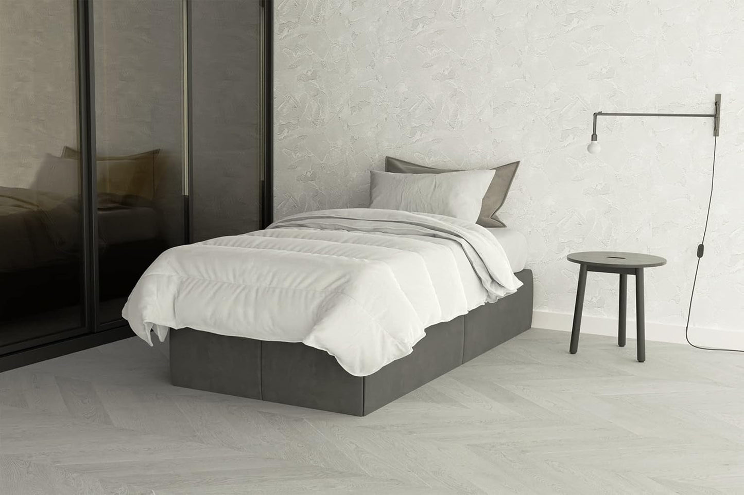 Prestige 4 Stagioni 4 seizoenen wit dekbed, 100% microvezel, 150X200Cm Dekbedden en dekbedden Naty Shop