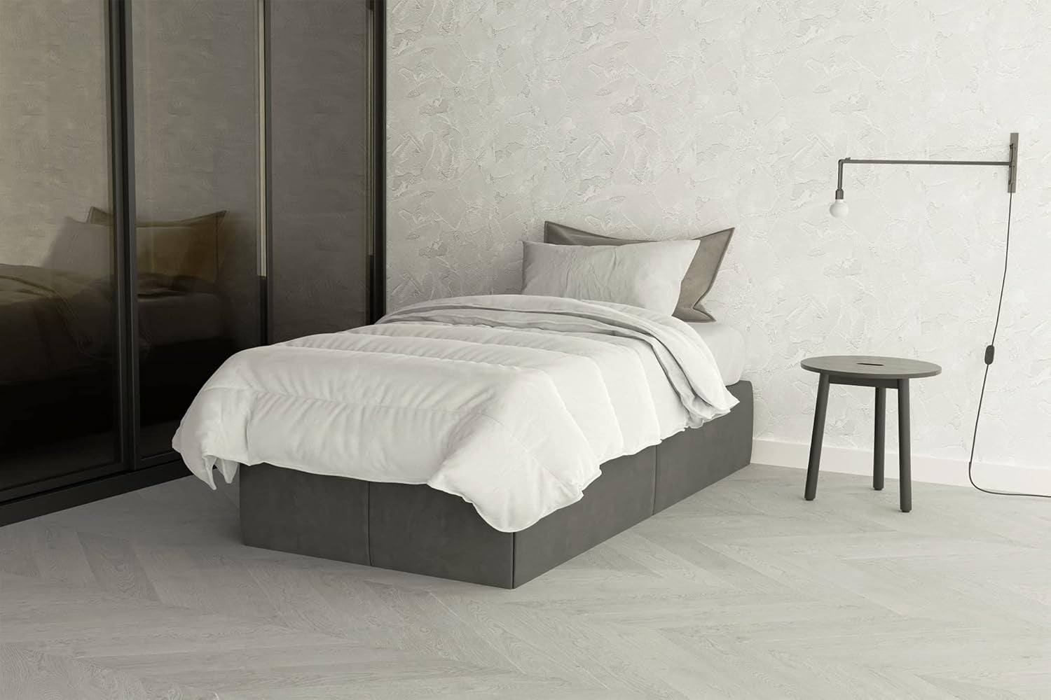 Prestige 4 Stagioni 4 seizoenen wit dekbed, 100% microvezel, 150X200Cm Dekbedden en dekbedden Naty Shop