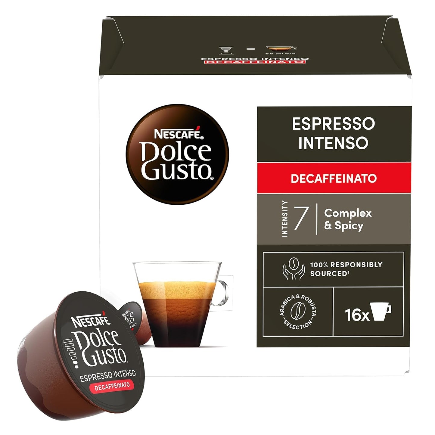 Nescafé Dolce Gusto Café Dolce Gusto Espresso Intenso Besch. | Nestle Pack 3 Kisten Mit 18 Kapseln,Die Jewells 16 Einheit (3er-pakket)