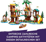 LEGO Friends Boomhut op avonturenkamp, speelset voor meisjes en jongens vanaf 8 jaar met 5 figuren en 5 dieren, cadeau-idee voor creatieve spelletjes, sportspeelgoed, poppenhuis 42631 Bouwsets Besuche den LEGO-Store