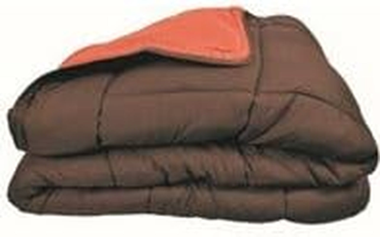 Couette CALGARY Chocolade/Corail 140 Dekbedden en dekbedden Naty Shop 140 X 200 Cm