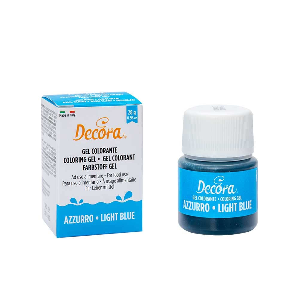 , 9600818 Gelvoedselkleuring, Gelvoedselkleuring ideaal voor coatings en decoraties, Creëert intense en heldere kleuren, Gemaakt in Italië, 28 gram, Blauwe kleur.
