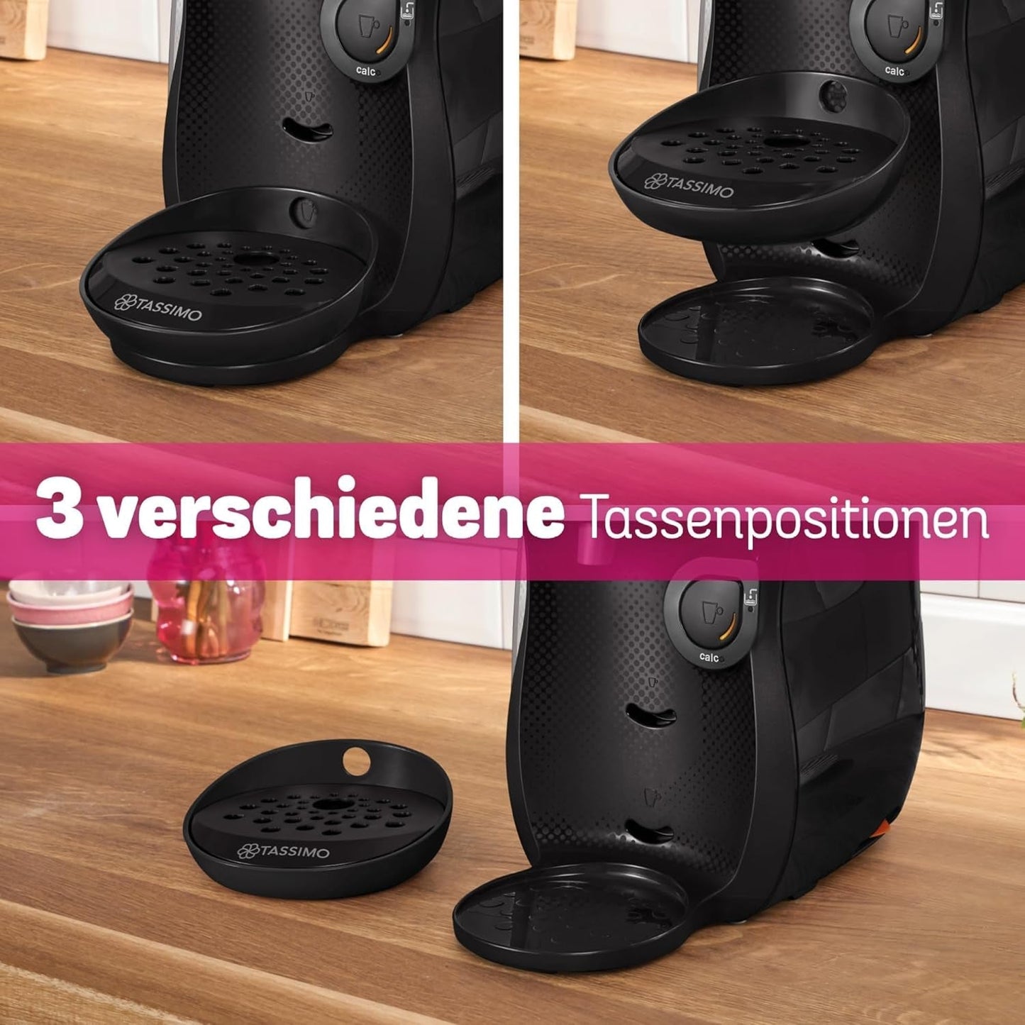 Bosch Tassimo Happy Friendly TAS102E Capsule-espressomachine, 70+ drankjes, geschikt voor alle kopjes, auto-stop, duurzaam, perfecte dosering, ruimtebesparend, 1400W, zwart