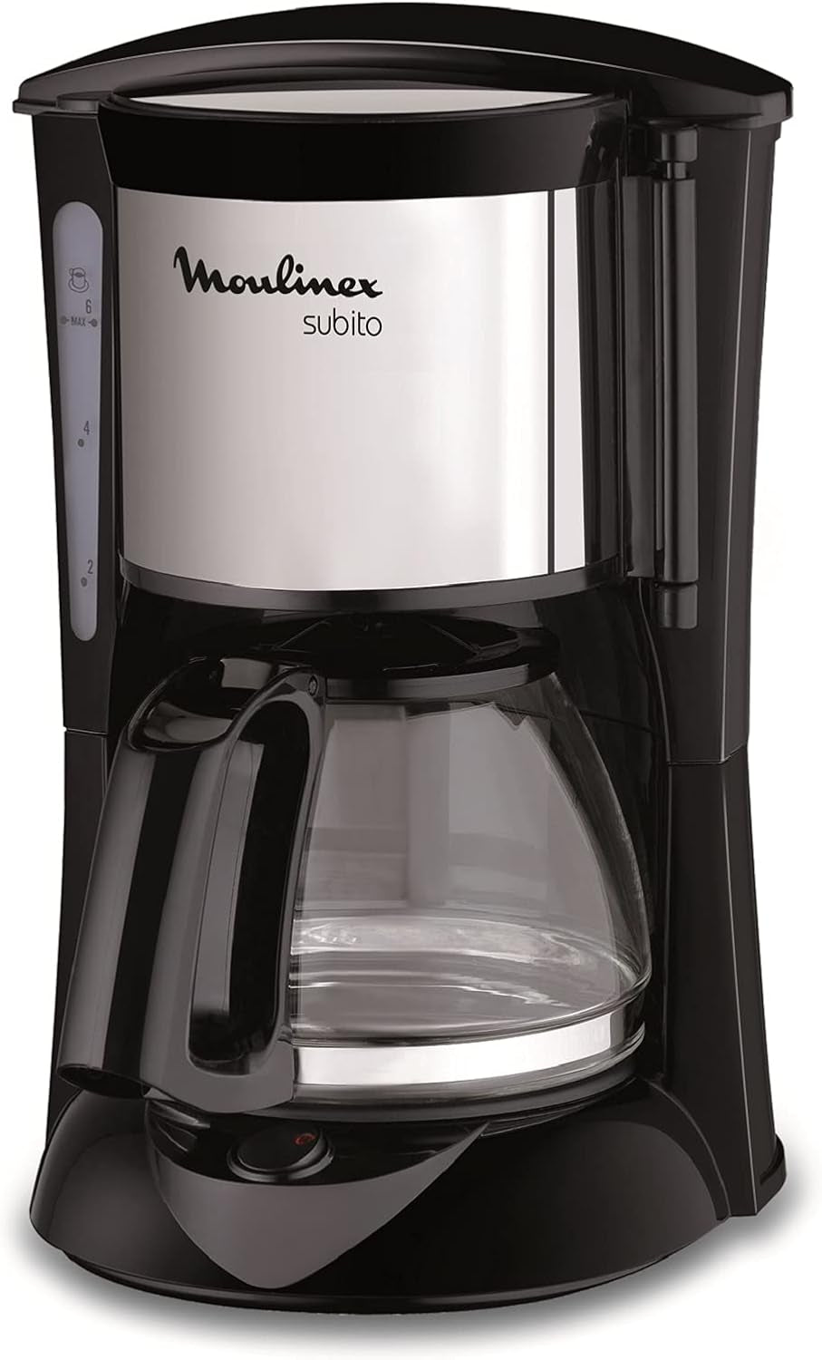 FG150813 Subito koffiezetapparaat, 6 kopjes, Zwart/RVS
