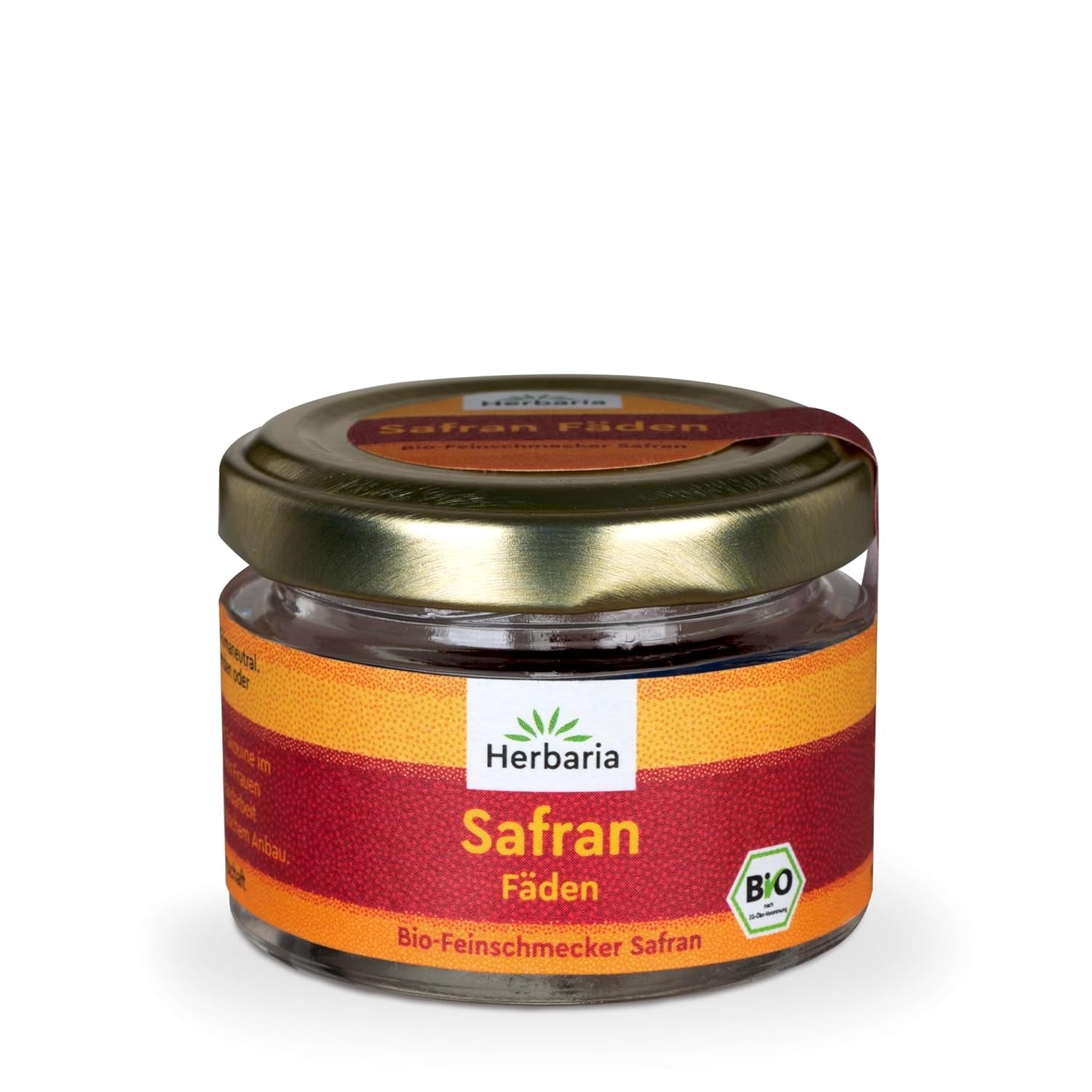 Herbaria Safran-Fäden bio 0,5g in Glas – Bio Saffron-Fäden aus dem bereicht Safran-Ort Taliouine in Marokko – Safranfäden in Premium Bio-Qualität – Saffron Premium - Safran première categorie