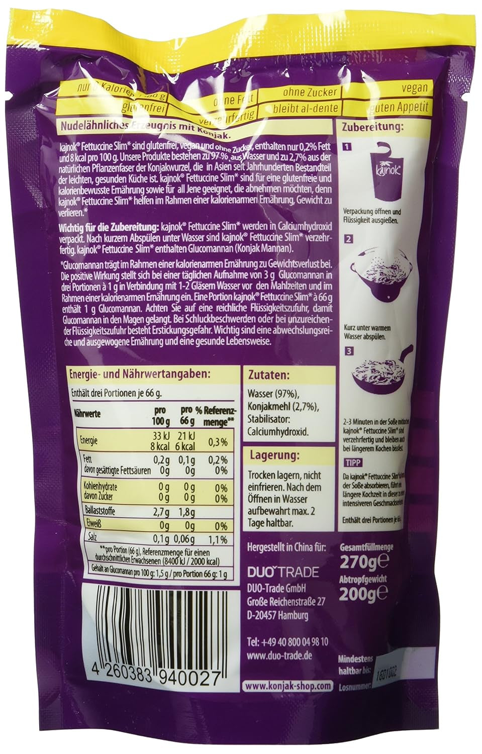 Fettuccine Slim, doos van 10, 499974