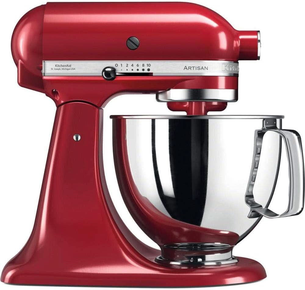 KitchenAid Artisan 5KSM125EER kommixer, 300 W, 4,8 liter Naty Shop keizerlijk rood