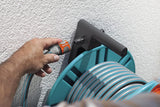 Gardena Classic 60 muurslanghaspel met slanggeleidingshaspel: Voor eenvoudige wandmontage, met anti-druppelsysteem, haakse aansluiting, grote capaciteit, ruimtebesparend (2650-88)