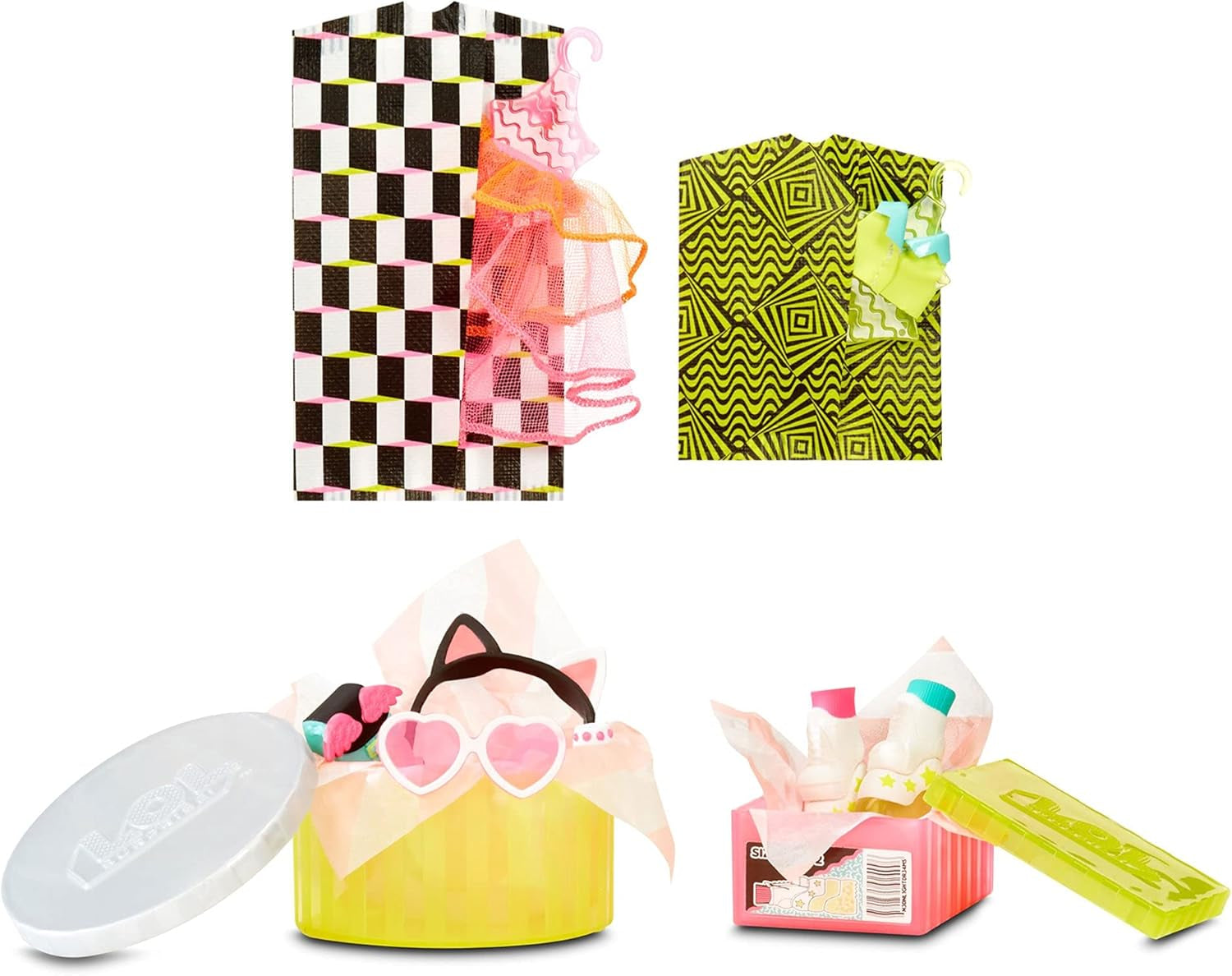 LOL Verrassing! 570776E7CAZ JK mini-modepop - 15 verrassingen, kleding en accessoires - verzamelobjecten - Neon QT