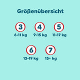 Pampers Premium Protection Broekje Maat 7, 123 Luiers, 15kg+, met 360° aanpassing en zachte anti-lek manchetten voor optimaal comfort en bescherming