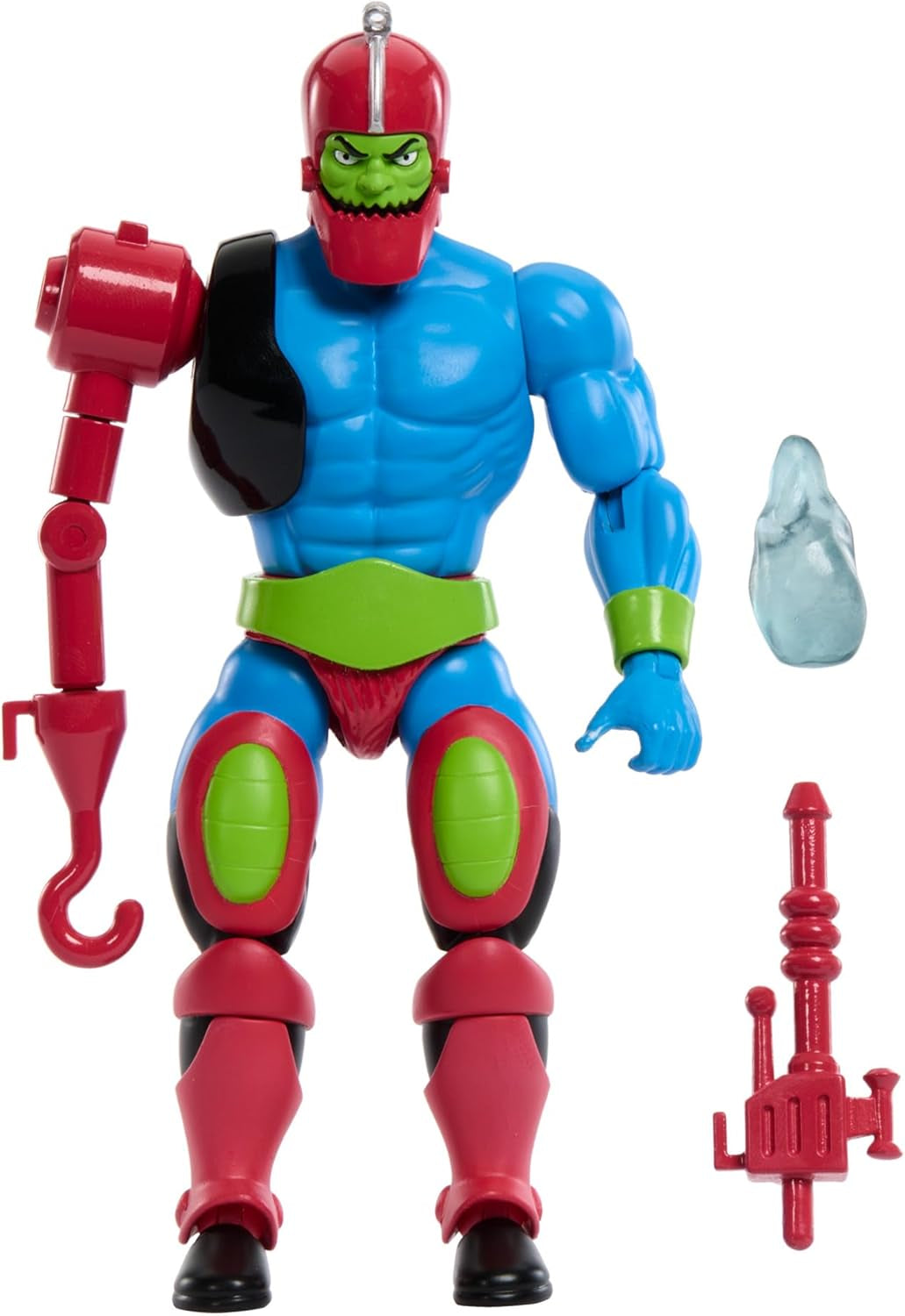 Masters of the Universe Origins actiefiguur Trap Jaw verzamelfiguur, ca. 14 cm groot populair MOTU-schurkenspeelgoed met 16 beweegbare gewrichten en accessoires, HYD41, [veelkleurig] actiefiguren Naty Shop standaardtitel