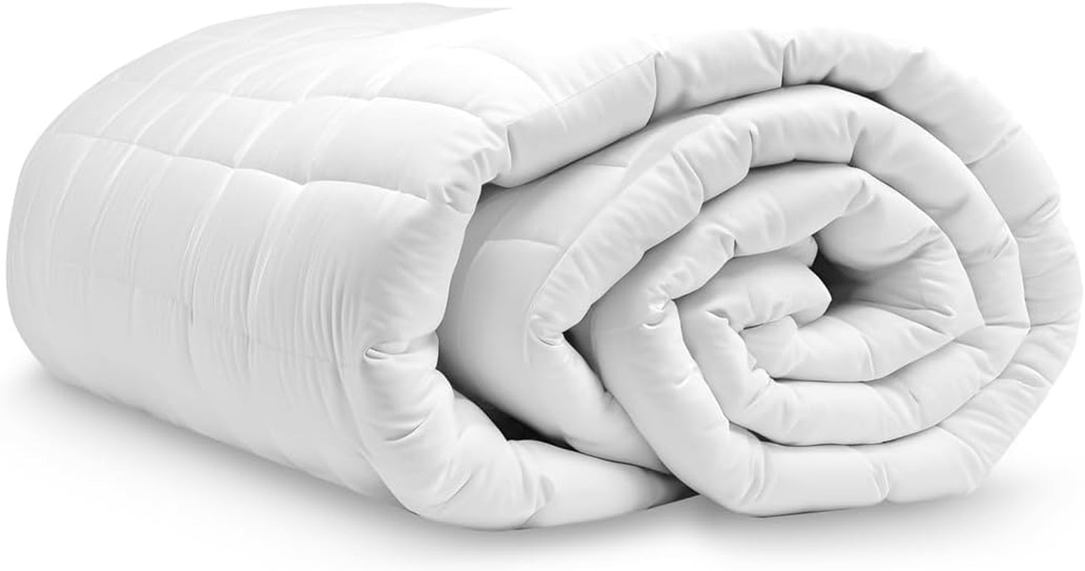 Vezeldekbed, 250 G, microvezel, zacht, zijdeachtig, voor bedden van 100, 105 en 110 cm, wit, 180 X 220 cm Dekbedden en dekbedden Naty Shop