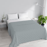 Elegant zomerdekbed, gewatteerd, groen, 170 X 250 cm Quilts en quilts Naty Shop Donkergrijs 250X250Cm