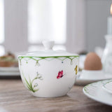 Villeroy & Boch – Kleurrijke Lente Zuckerdose 300 Ml Weiß/Bunt, Spülmaschinenfest, Mikrowellensicher, Dose Frühling, Deko Ostern, Oster Deko, Frischhaltedose, Vorratsdose, Premium Porzellan
