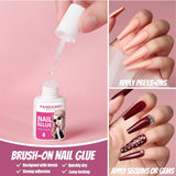FANDAMEI 12 Kleuren 288pcs Gladde Kunstnagels Lange Ballerina Doodskist Kunstnagels Acryl Nail Tips Lange Ballerina Kunstnagels