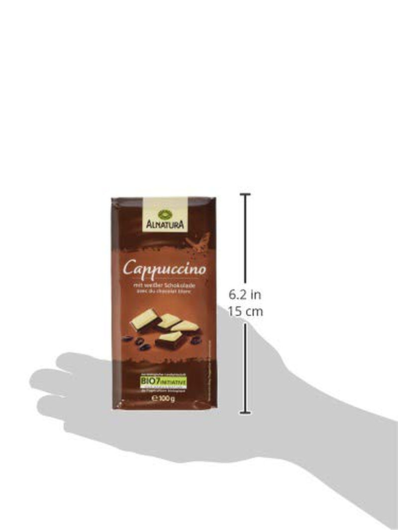 Biologische chocolade gevuld met cappuccino, 100g