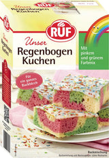 RUF Mix voor taarten, diverse kleuren Glazuren en Decor Naty Shop 840 gram Rainbow Cake