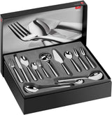 ZWILLING Senses bestekset, 68-delig, 12 personen, 18/10 roestvrij staal/premium lemmetstaal, matte afwerking, zilver Naty Shop zilver