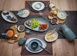 CreaTable, 22139, PIETRA-serie, 4-delige serviesset voor 4 personen, porseleinen bordenset, vaatwasser- en magnetronbestendig, gemaakt in Europa