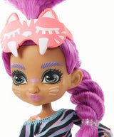 Cave Club GTH02 - Roaralai Pyjama Party Fun Doll, gelede pop met paars haar en accessoires, cadeau voor kinderen vanaf 4 jaar, veelkleurig