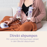Lansinoh Muttermilchbeutel - 25 Stück - Zum Sicheren Aufbewahren Und Einfrieren Von Muttermilch - Hygienisch & Platzsparend Accessoires Voeding en borstvoeding Bebe Naty Shop