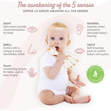 Sophie de Giraf - Babygeschenkdoos + Bijtring - 100% natuurlijk rubber - Babyactiviteitenset - Speelgoed voor vroeg leren