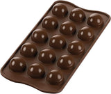Silikomart 199384, 3D-mal voor chocoladevlamkeuken Naty Shop Tartufino
