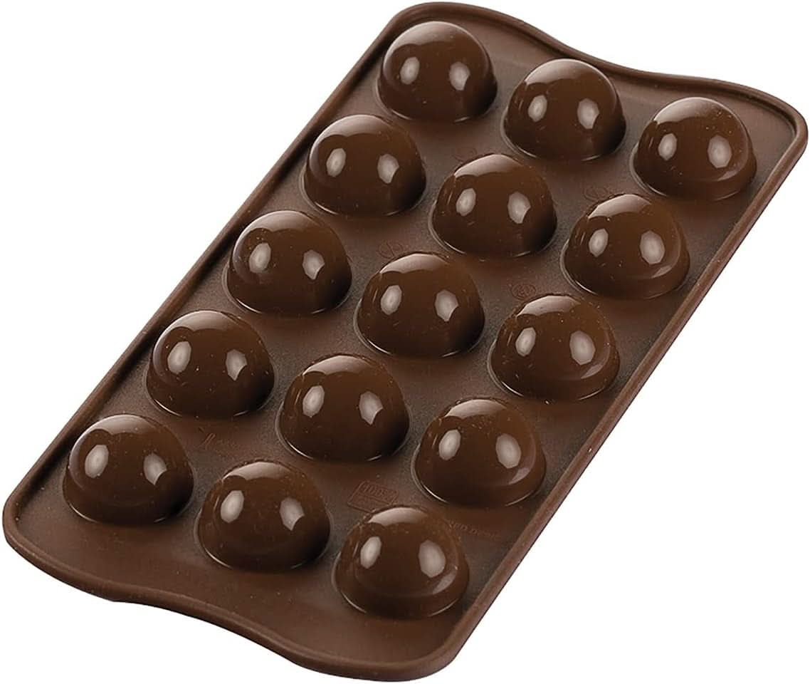 Silikomart 199384, 3D-mal voor chocoladevlamkeuken Naty Shop Tartufino
