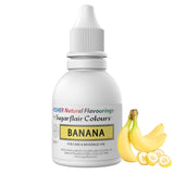 Sugarflair Kosher Banana Natural Food Flavour Intense smaakdruppels voor cakes, muffins, glazuur, drankjes, ijs - 100% natuurlijke smaak - 30 ml