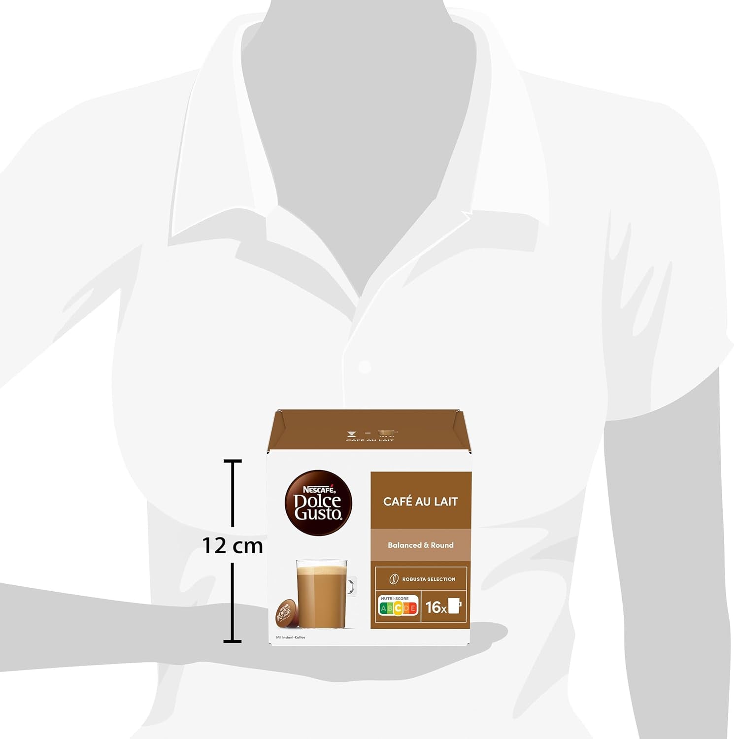 NESCAFÉ DOLCE GUSTO Café au Lait Kaffeekapseln 6er-pakket (6 x 16 Kapseln)