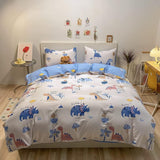 Beddengoed voor kinderjongens met diverse patronen, 100% katoen Beddengoed - kinderen Naty Shop Wit Met kleurpotloodtekening 100 X 135 cm